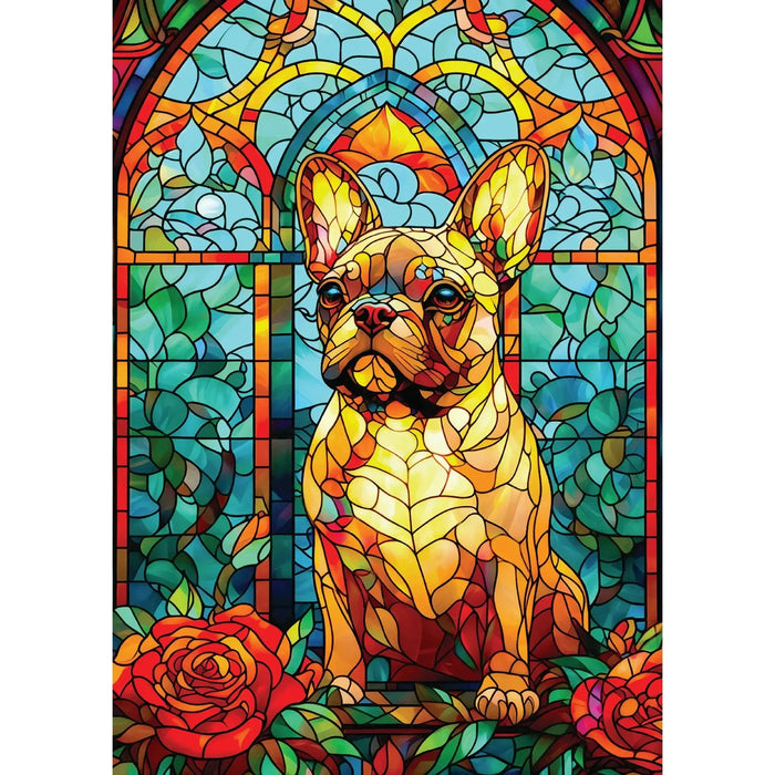 French Bulldog Stained Glass 1000 Piece Jigsaw Puzzle Enjoy - for just $24.99! 