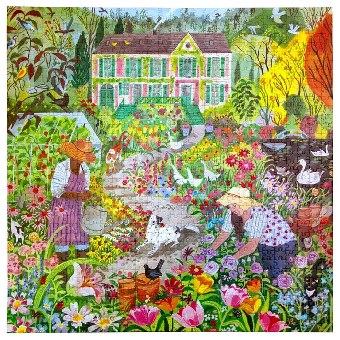 French Flower Garden 1000 Piece Jigsaw Puzzle eeBoo - for just $26.99! 