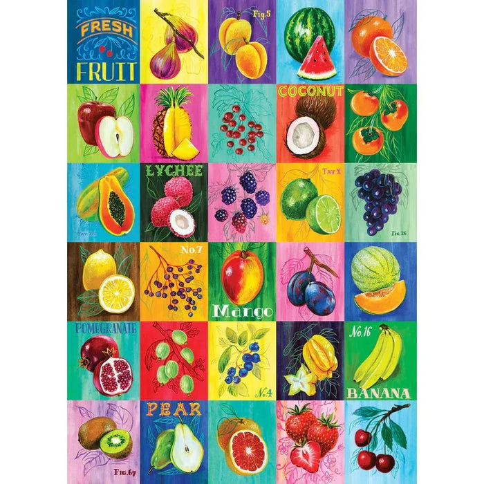 Fresh Fruit "Mixed Up" 1000 Piece Jigsaw Puzzle PuzzleTwist - for just $25.99! 