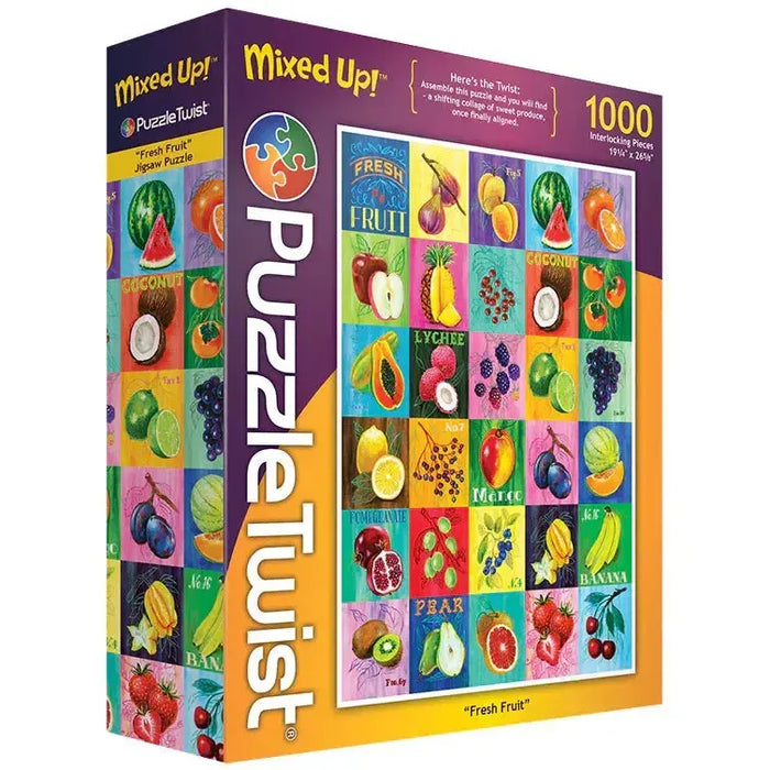 Fresh Fruit "Mixed Up" 1000 Piece Jigsaw Puzzle PuzzleTwist - for just $25.99! 