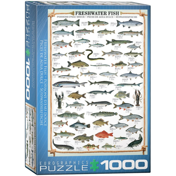 Freshwater Fish 1000 Piece Jigsaw Puzzle Eurographics - for just $21.99! 