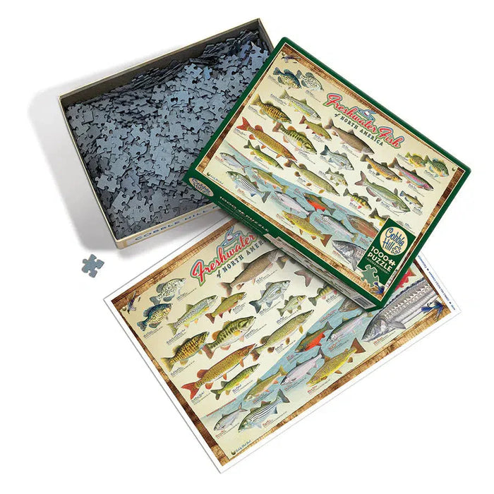 Freshwater Fish of North America 1000 Piece Jigsaw Puzzle Cobble Hill - for just $19.99! 