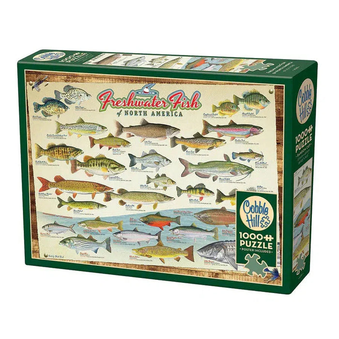 Freshwater Fish of North America 1000 Piece Jigsaw Puzzle Cobble Hill - for just $19.99! 