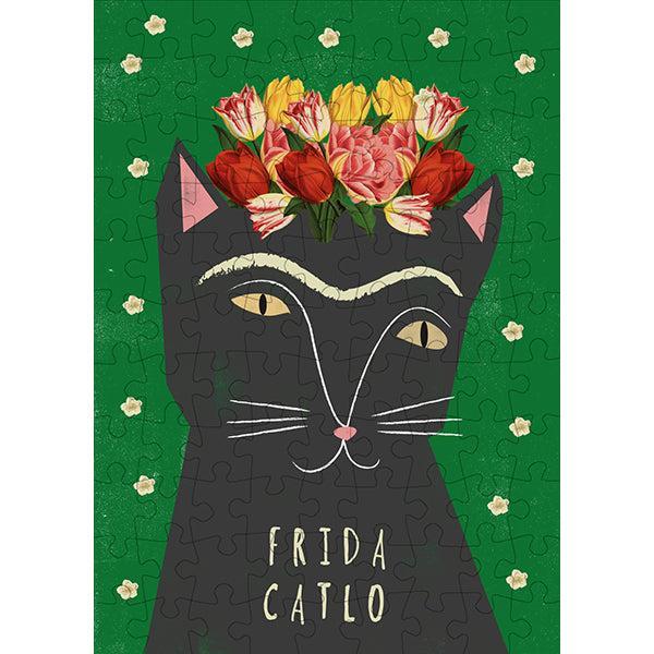 Frida Catlo 99 Piece Mini Jigsaw Puzzle Happily - for just $11.99! 