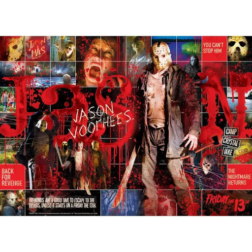 Friday the 13th Jason Movie Collage 500 Piece Jigsaw Puzzle MasterPieces - for just $16.99! 