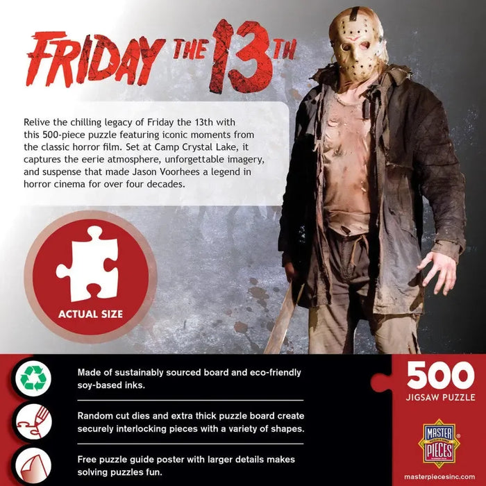 Friday the 13th Jason Movie Collage 500 Piece Jigsaw Puzzle MasterPieces - for just $16.99! 