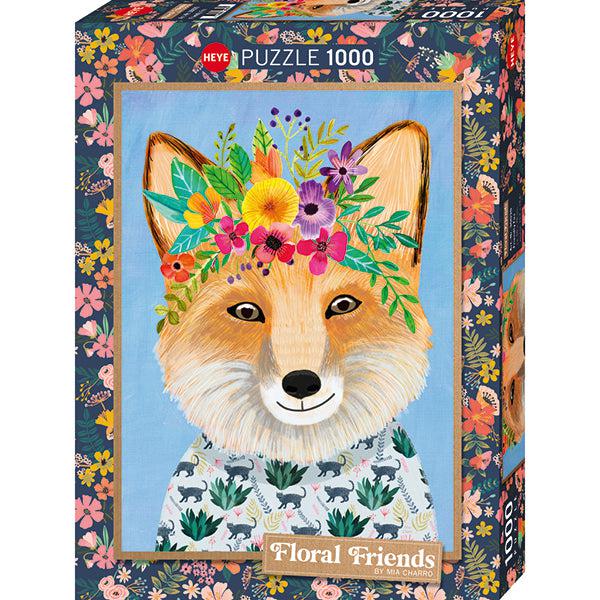 Friendly Fox Floral Friends 1000 Piece Jigsaw Puzzle Heye - for just $29.99! 