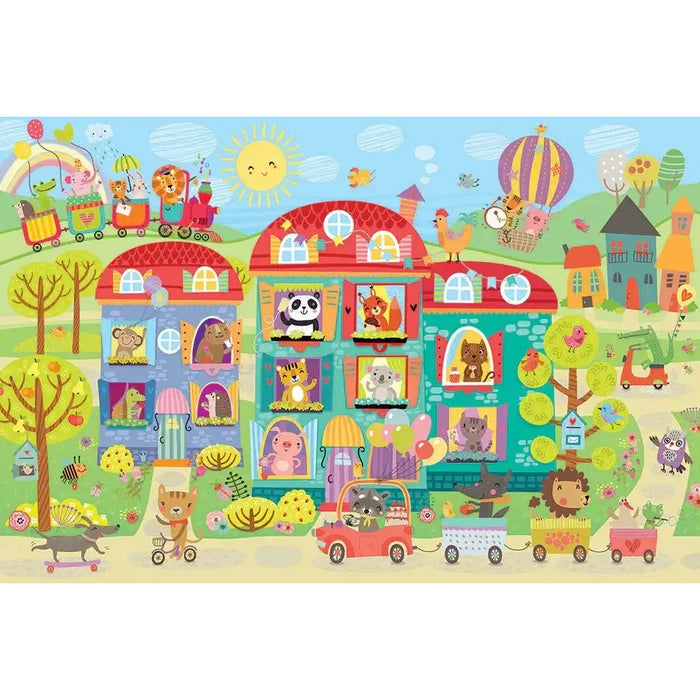 Friendly Neighbors 35 Piece Floor Jigsaw Puzzle Cobble Hill - for just $19.99! 