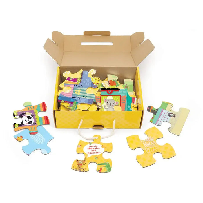 Friendly Neighbors 35 Piece Floor Jigsaw Puzzle Cobble Hill - for just $19.99! 