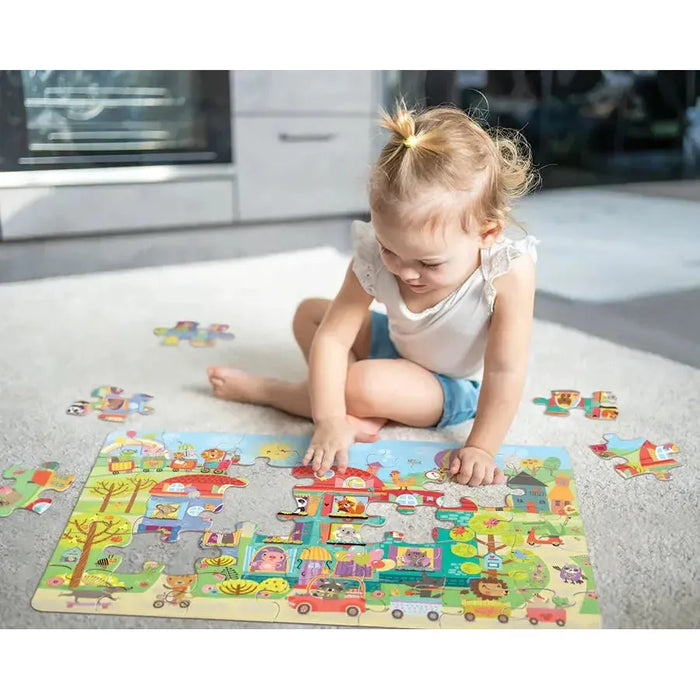 Friendly Neighbors 35 Piece Floor Jigsaw Puzzle Cobble Hill - for just $19.99! 