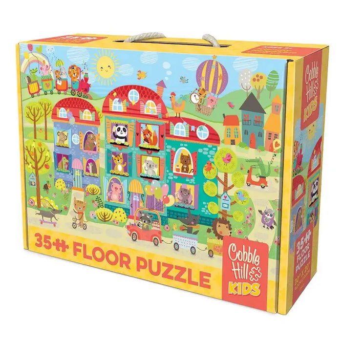 Friendly Neighbors 35 Piece Floor Jigsaw Puzzle Cobble Hill - for just $19.99! 
