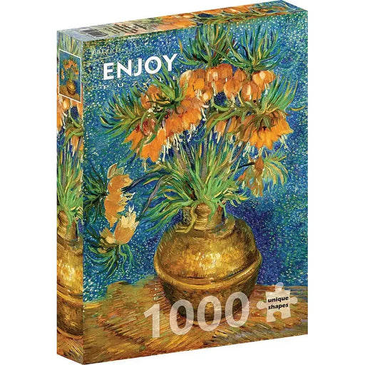 Fritillaries in a Copper Vase by Van Gogh 1000 Piece Jigsaw Puzzle Enjoy - for just $24.99! 