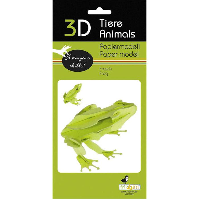 Frog 3D Cardboard Model Kit Fridolin - for just $7.99! 