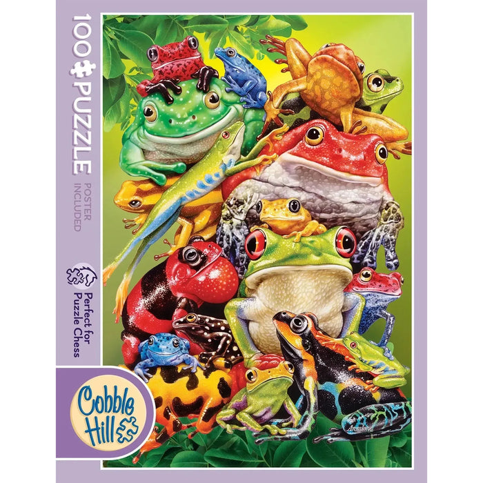 Frog Business 100 Large Piece Jigsaw Puzzle Cobble Hill - for just $14.99! 
