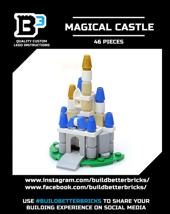 Custom Mini Magical Castle made using LEGO parts - B3 Customs - Just $14.99! Shop now at Retro Gaming of Denver