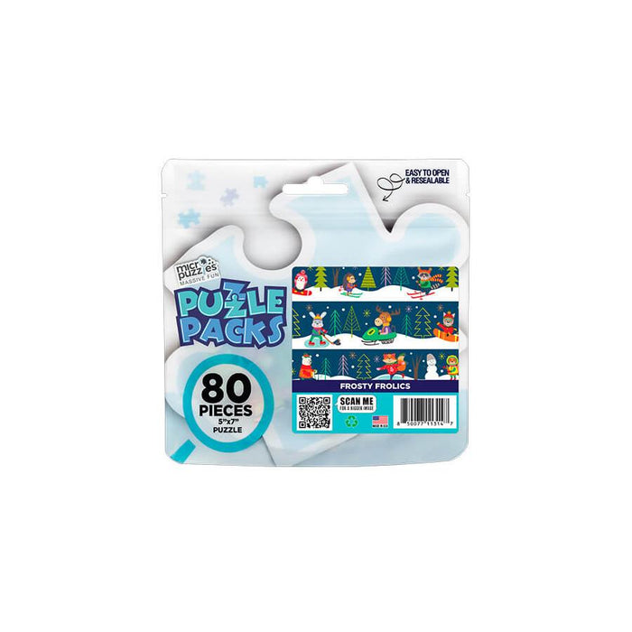 Frosty Frolics 80 Piece Mini Jigsaw Puzzle Micro Puzzles - for just $9.99! 