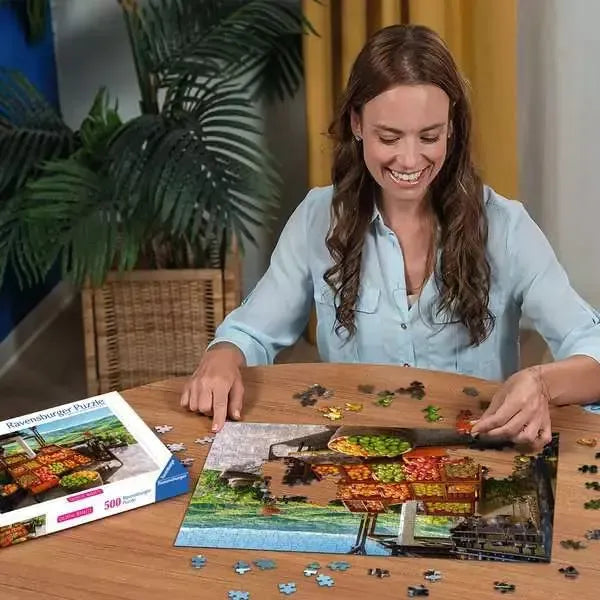 Fruit & Vegetable Market Croatia 500 Piece Jigsaw Puzzle Ravensburger - for just $19.99! 