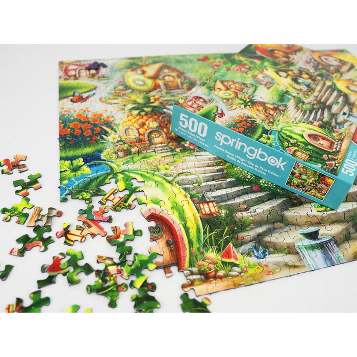 Fruitful Dream Village 500 Piece Jigsaw Puzzle Springbok - for just $17.99! 