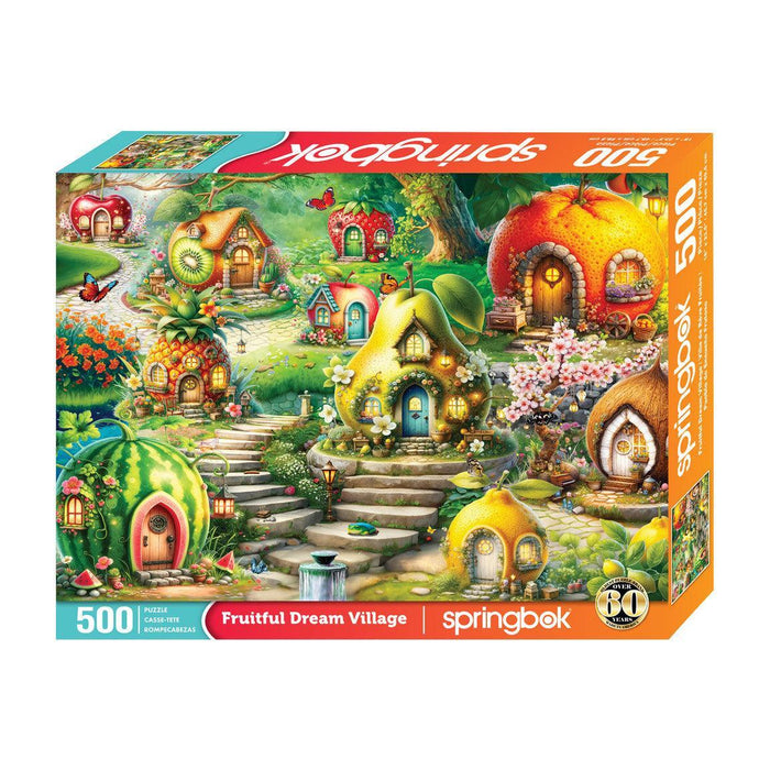 Fruitful Dream Village 500 Piece Jigsaw Puzzle Springbok - for just $17.99! 