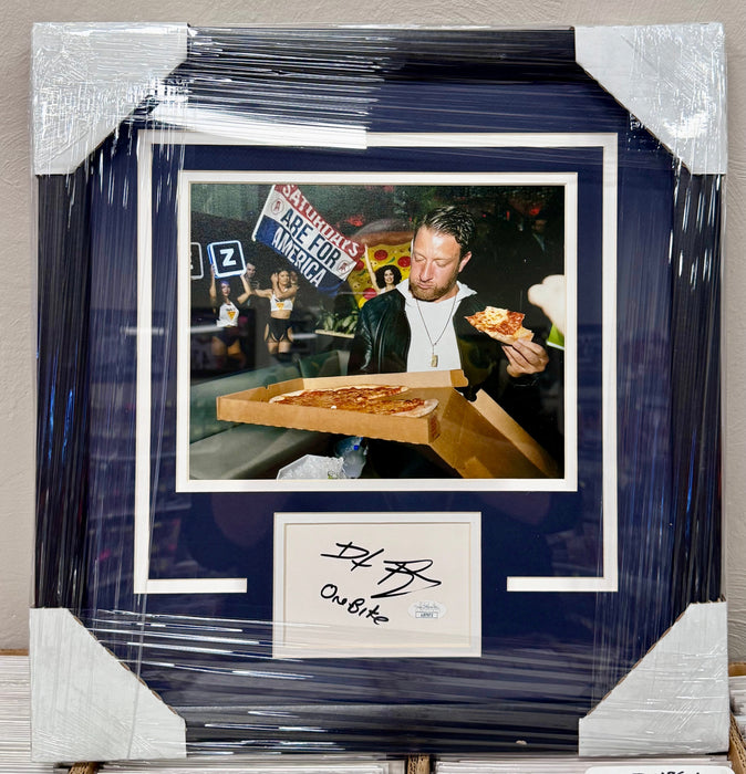 Barstool Sports Founder Dave Portnoy Framed & Signed Cut One Bite Pizza 8X10 Photo With JSA COA - for just $250! 