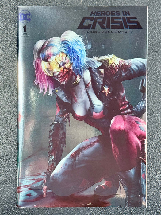 Heroes In Crisis #1 Silver FOIL Francesco Mattina NYCC 2018 Variant - for just $50! 