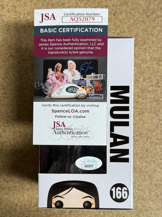 Ming-Na Wen Signed Princess Mulan Funko Pop! #166 Disney Mulan With JSA COA - for just $165! 