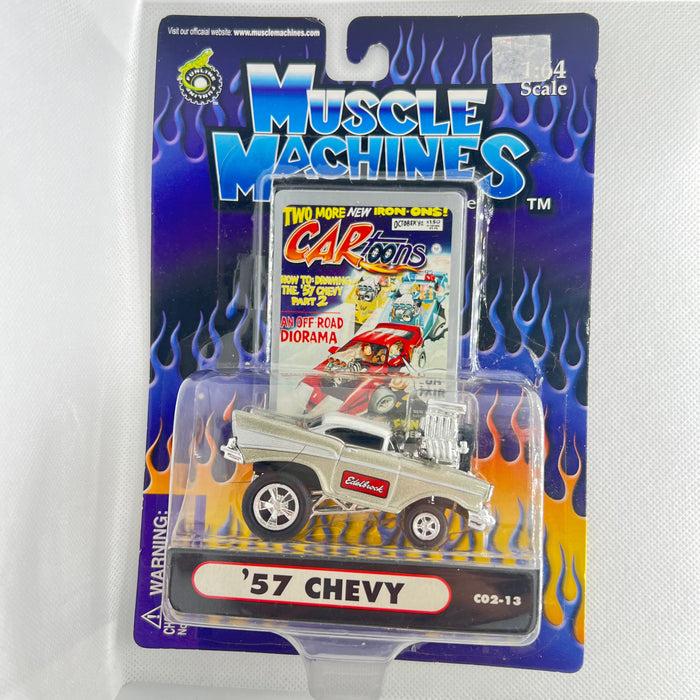 Muscle Machines '57 Chevy CO2-13 "Edelbrock"  1/64 Scale (a1) - for just $9.99! 