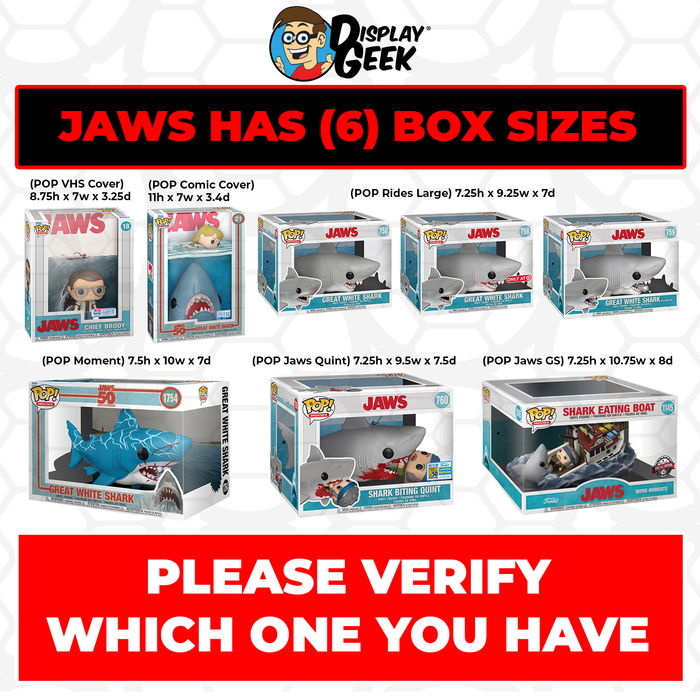 Pop Protector for 6 inch Jaws Great White Shark #1754 Funko Pop - for just $13.99! 