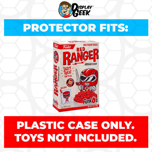 Pop Protector for Red Ranger White FunkO's Cereal Box - Just $13.99! Shop now at Retro Gaming of Denver