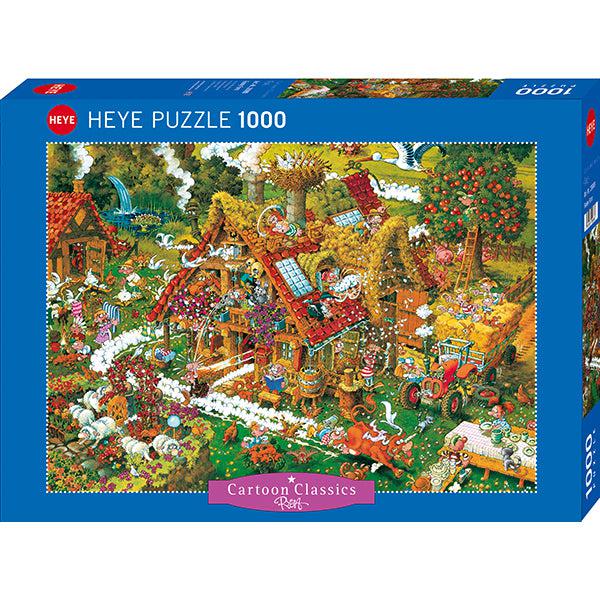 Funny Farm Cartoon Classics 1000 Piece Jigsaw Puzzle Heye - for just $29.99! 
