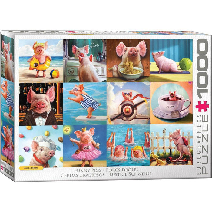 Funny Pigs 1000 Piece Jigsaw Puzzle Eurographics - for just $19.99! 