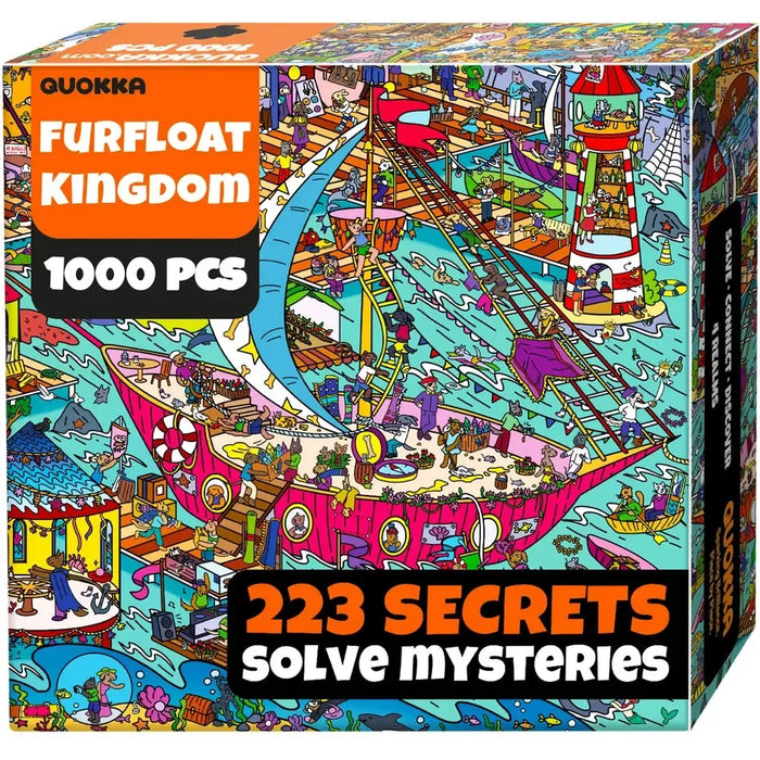 Furfloat Kingdom "Seek & See" 1000 Piece Jigsaw Puzzle Quokka - for just $24.99! 