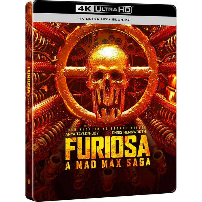 Furiosa: A Mad Max Saga - Limited Edition Steelbook - Goldskull (4K Ultra HD + Blu-ray) - for just $32.99! 