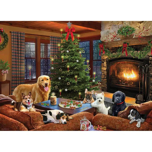 Furry Festivities 500 Piece Jigsaw Puzzle Cobble Hill - for just $17.99! 