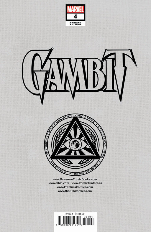 Gambit #4 Unknown Comics Tony Daniel Exclusive Virgin Var (10/12/2022) - for just $20! 