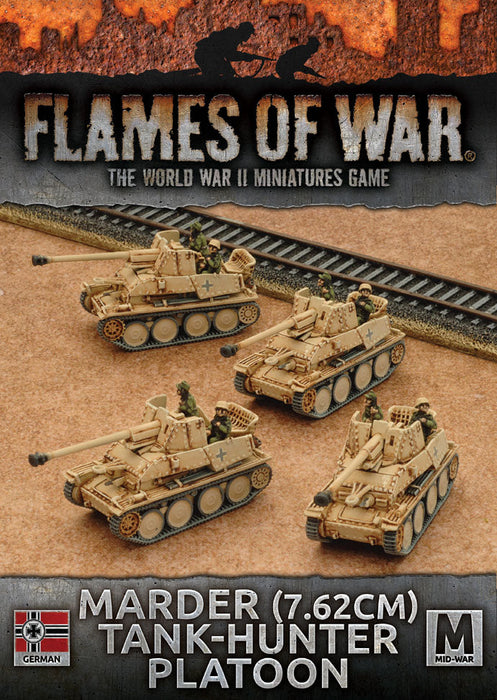 Flames of War: German Marder (7.62cm) Tank-Hunter Platoon (Mid War-Afrika Korps) - for just $47! 