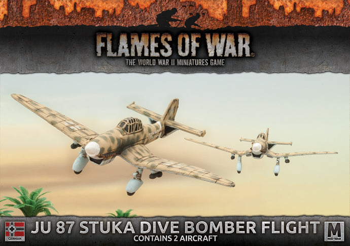 Flames of War: German Ju 87 Stuka Dive Bomber Flight (Mid War-Afrika Korps) - for just $30! 
