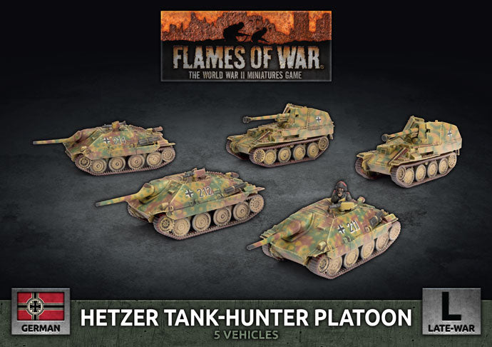 Flames of War: German Hetzer Tank-Hunter Platoon (Late War) - for just $50! 