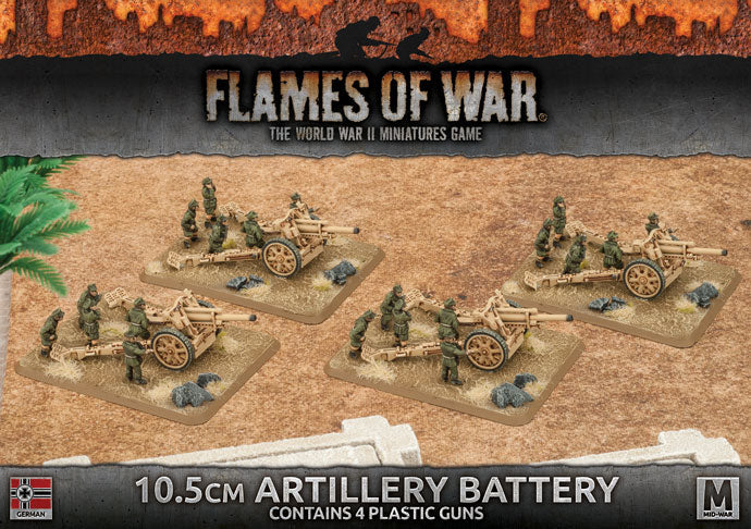 Flames of War: German 10.5cm Artillery Battery (Mid War) - for just $37! 