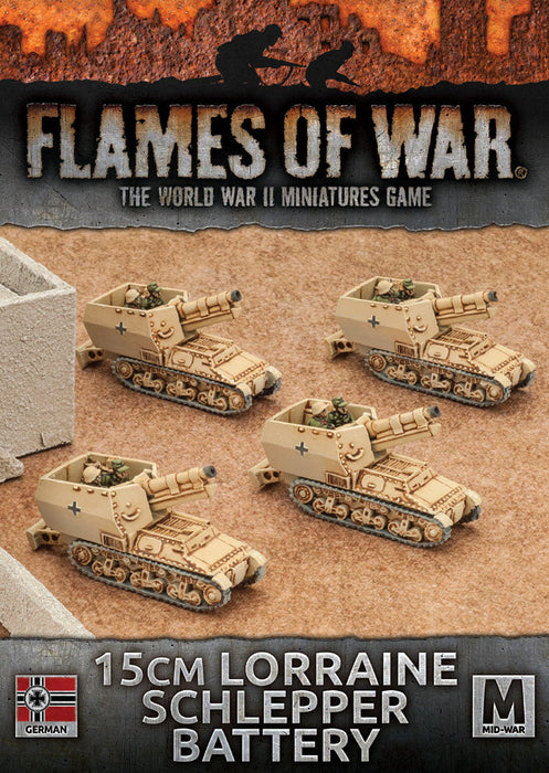 Flames of War: German 15cm Lorraine Schlepper Battery (Mid War) - for just $47! 