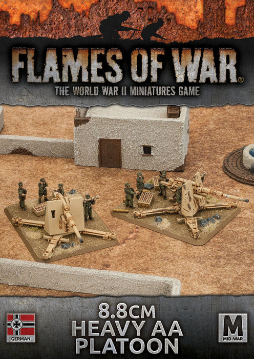 Flames of War: German 8.8cm Heavy AA Platoon (Mid War-Afrika Korps) - for just $18! 