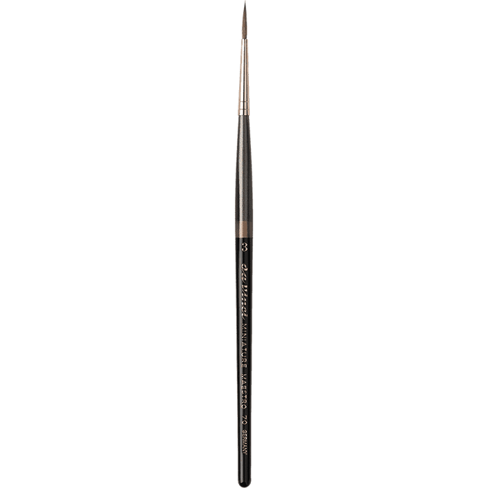 Da Vinci: Miniature Maestro - Kolinsky Red Sable Brush - Series 70 - Size 3 - Round, Extra Long and Extra Pointed - for just $37.25! 