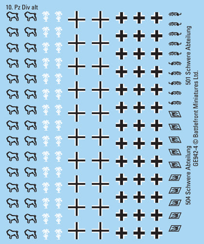Flames of War: German DAK Decals - for just $13! 