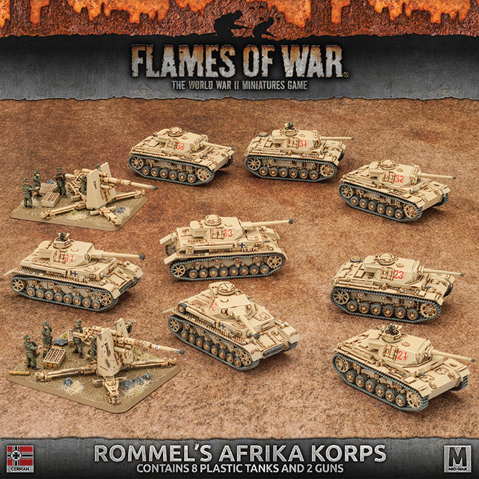 Flames of War: German Rommel's Afrika Korps (Mid War) - for just $80! 