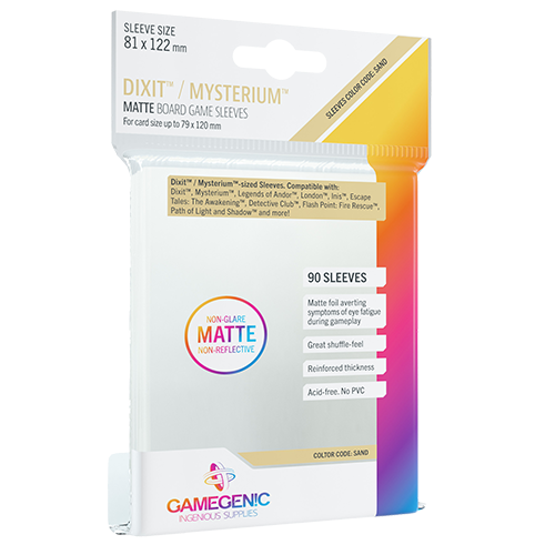GameGenic MATTE Dixit Sleeves 81 x 122 mm - Sand - Premium Accessories - Just $5.99! Shop now at Retro Gaming of Denver