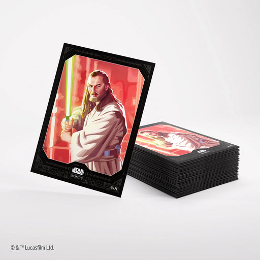 Gamegenic Star Wars: Unlimited - Premium Art Sleeves - Qui-Gon Jin (60ct) - for just $6.95! 
