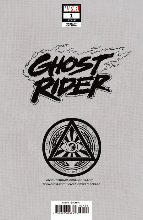 Ghost Rider 1 Unknown Comics Marco Mastrazzo Exclusive Var (02/23/2022) - for just $10! 