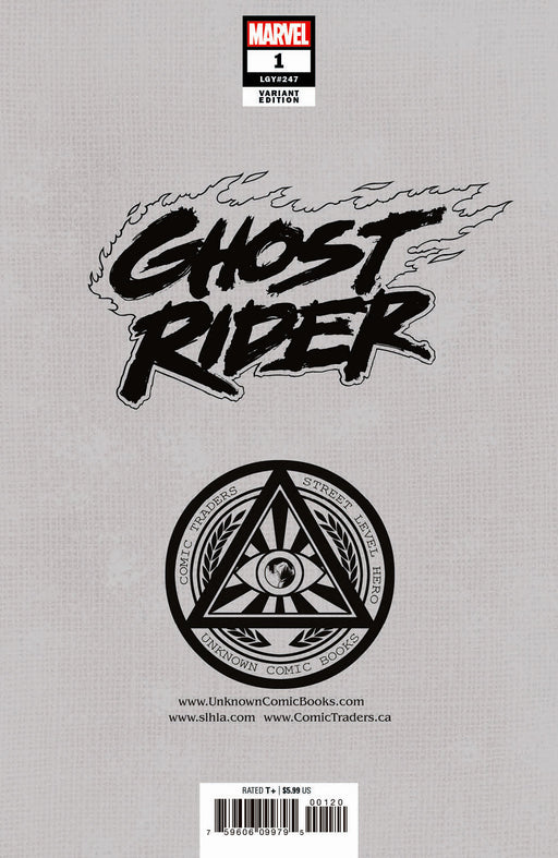 Ghost Rider 1 Unknown Comics Marco Mastrazzo Exclusive Var (02/23/2022) - for just $10! 