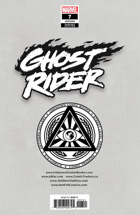 GHOST RIDER #7 UNKNOWN COMICS ALAN QUAH EXCLUSIVE VAR (10/12/2022) - for just $5! 