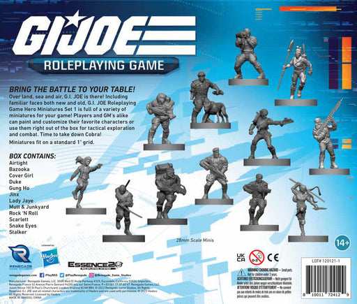 G.I. JOE RPG: Hero Miniatures - Set 1 - for just $55! 